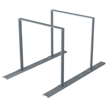 Fahrradanlehnbügel Reihenanlage Stahlrohr 50 x 12 mm