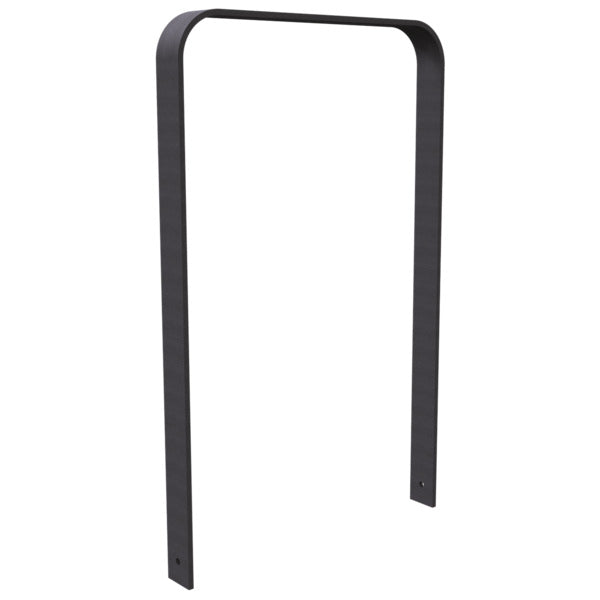 Anlehnbügel aus Flachstahl 80 x 12 mm in gebogener Ausführung