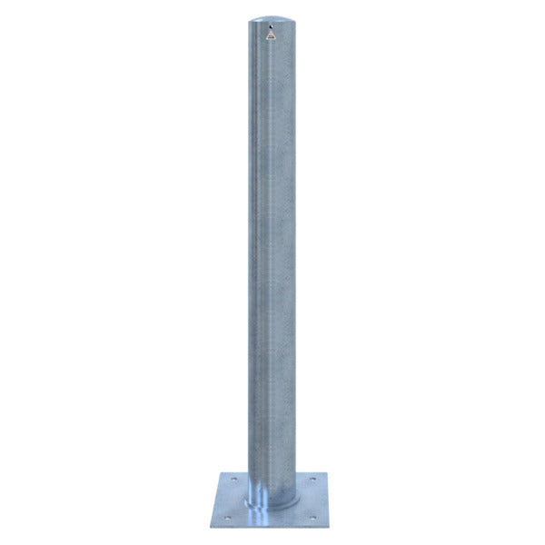 Absperrpoller Stahlrohr Ø 152 x 3,2 mm ortsfest zur Dübelbefestigung