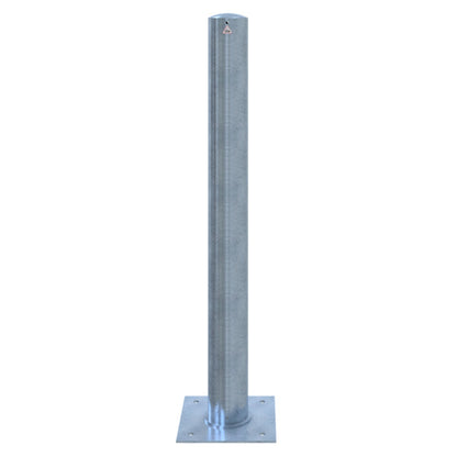 Absperrpoller Stahlrohr Ø 152 x 3,2 mm ortsfest zur Dübelbefestigung