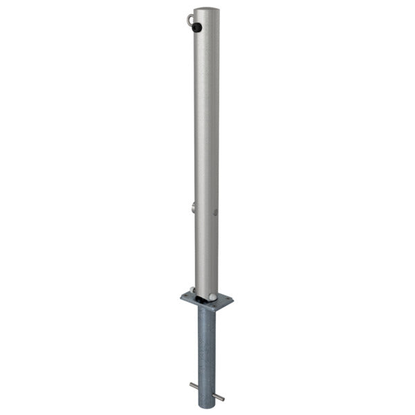 Edelstahlpfosten Ø 76 mm ohne Ziernut