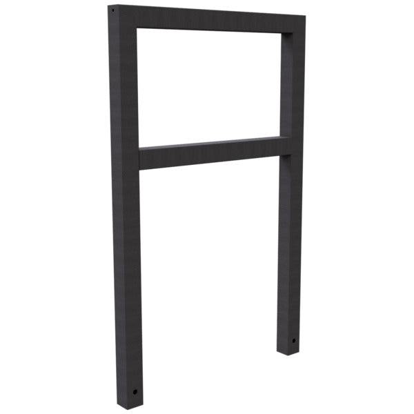 Anlehnbügel aus Stahlrohr Rechteckrohr 60 x 60 mm