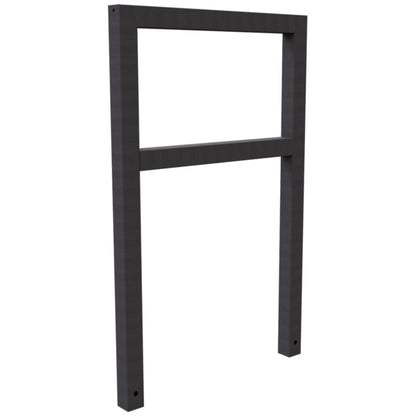 Anlehnbügel aus Stahlrohr Rechteckrohr 60 x 60 mm