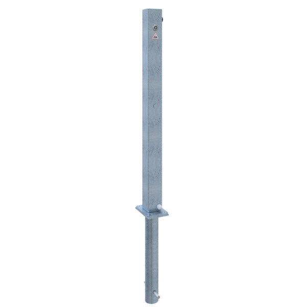 Absperrpfosten 70 x 70 mm umlegbar mit Dreikantverschluss