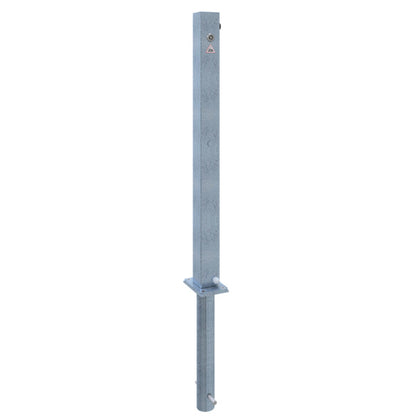 Absperrpfosten 70 x 70 mm umlegbar mit Dreikantverschluss