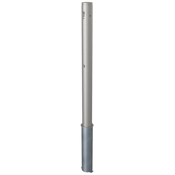 Edelstahlpfosten Ø 76 mm mit Ziernut