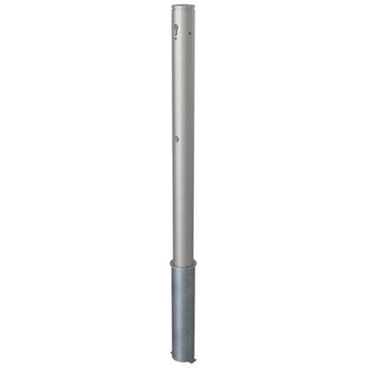 Edelstahlpfosten Ø 76 mm mit Ziernut