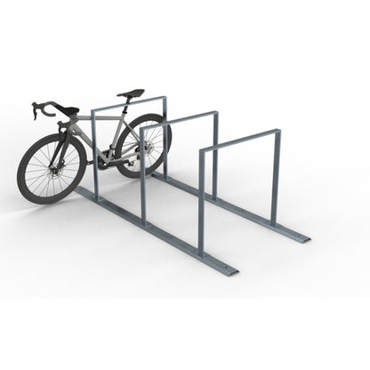 Fahrradanlehnbügel Reihenanlage Stahlrohr 50 x 12 mm