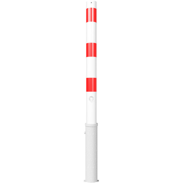Absperrpfosten Stahlrohr Ø 76 x 2,6 mm herausnehmbar mit Dreikantverschluss