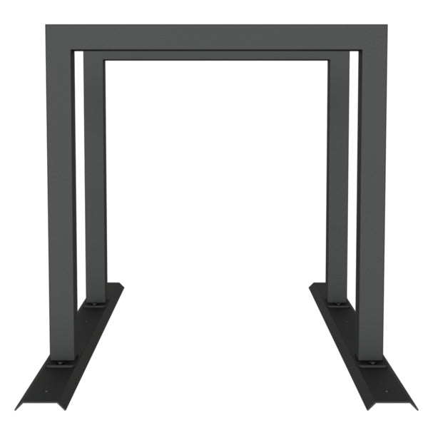 Fahrradanlehnbügel Reihenanlage Stahlrohr 60 x 60 mm