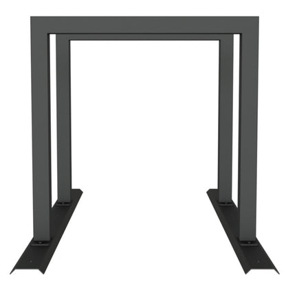 Fahrradanlehnbügel Reihenanlage Stahlrohr 60 x 60 mm