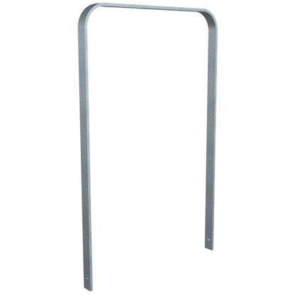 Anlehnbügel aus Flachstahl 50 x 12 mm in gebogener Ausführung