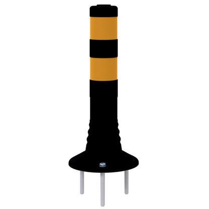 Flexipfosten schwarz / gelb Ø 80 mm