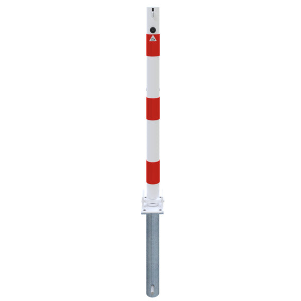 Absperrpfosten Stahlrohr Ø 60 x 2,5 mm umlegbar für Vorhangschloss