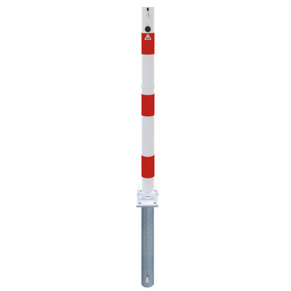 Absperrpfosten Stahlrohr Ø 60 x 2,5 mm umlegbar für Vorhangschloss