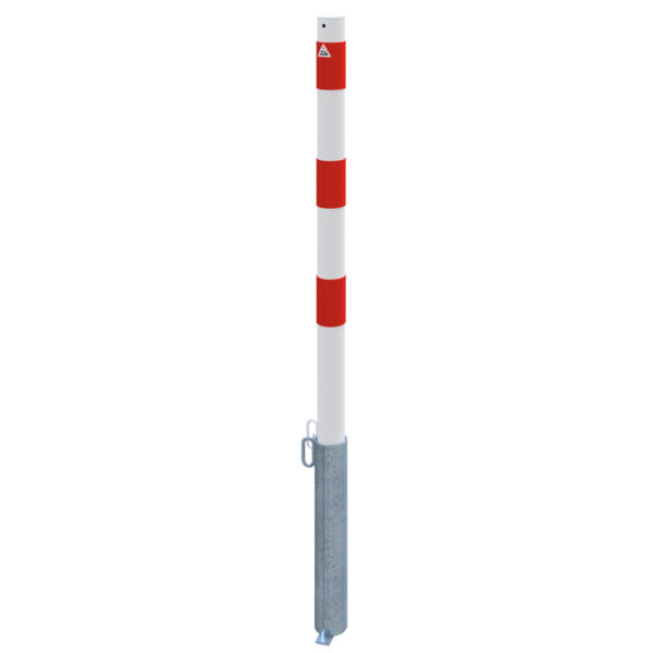 Absperrpfosten Stahlrohr Ø 60 x 2,5 mm herausnehmbar für Vorhangschloss