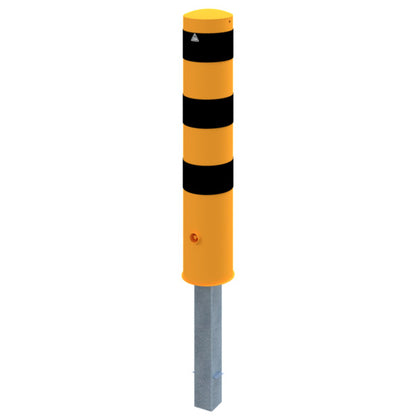 Absperrpoller Stahlrohr Ø 193 x 3,6 mm gelb / schwarz