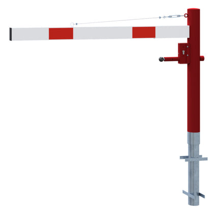 Drehschranke mit Seilzugverstärkung