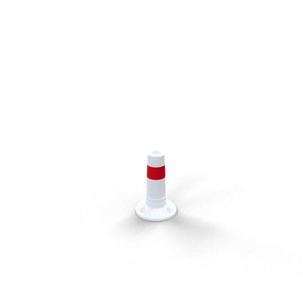 Flexipfosten weiß / rot Ø 80 mm