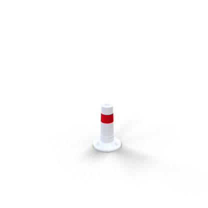 Flexipfosten weiß / rot Ø 80 mm