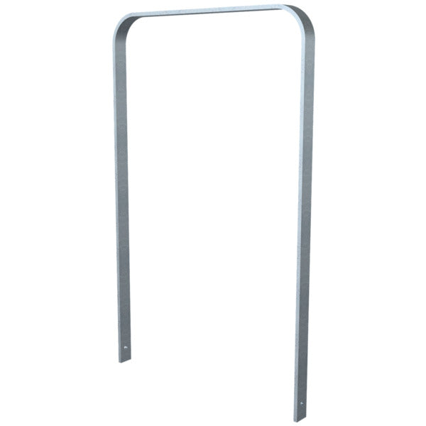 Anlehnbügel aus Flachstahl 50 x 12 mm in gebogener Ausführung