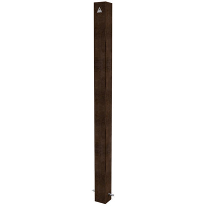 Stilpoller aus Cortenstahl 80 x 80 mm