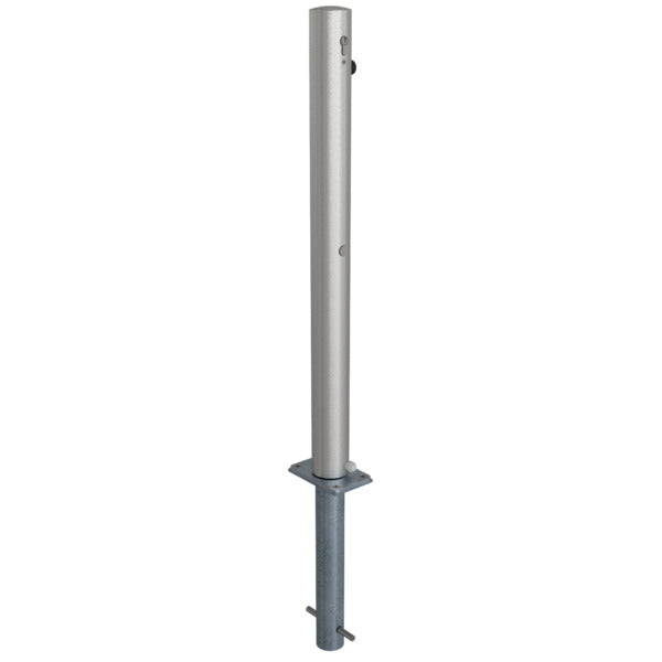 Edelstahlpfosten Ø 76 mm ohne Ziernut