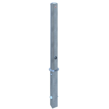 Absperrpfosten Stahlrohr Ø 102 x 2,9 mm herausnehmbar mit Dreikantverschluss