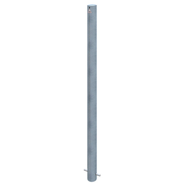 Absperrpfosten Stahlrohr Ø 76 x 2,6 mm ortsfest zum Einbetonieren