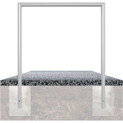 Anlehnbügel aus Stahlrohr Ø 48 x 2,5 mm