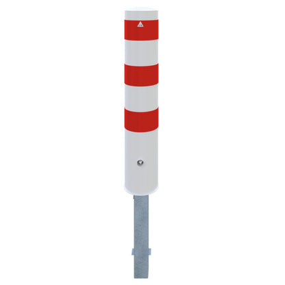 Absperrpoller Stahlrohr Ø 193 x 3,6 mm herausnehmbar mit Dreikantverschluss