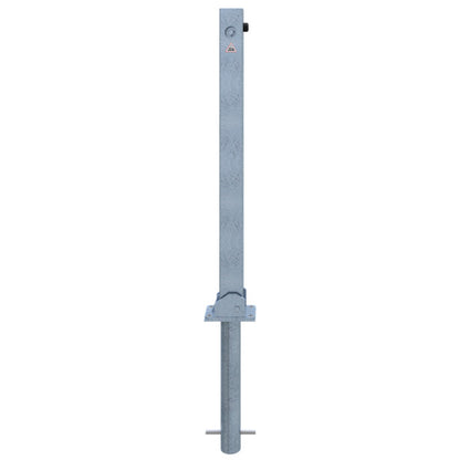 Absperrpfosten 70 x 70 mm umlegbar mit Dreikantverschluss