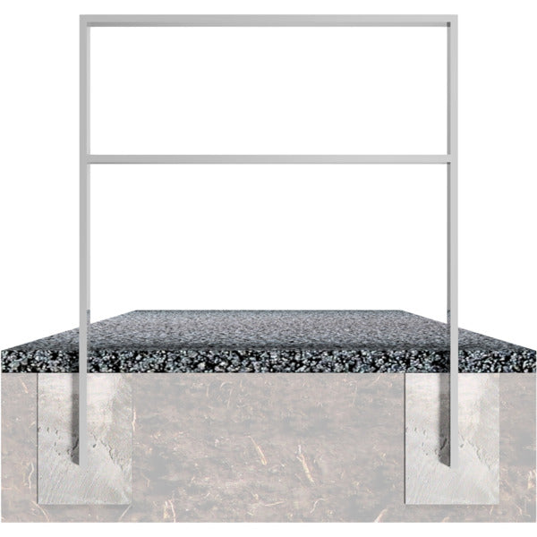 Ahnlehnbügel aus Stahlrohr 80 x 20 mm