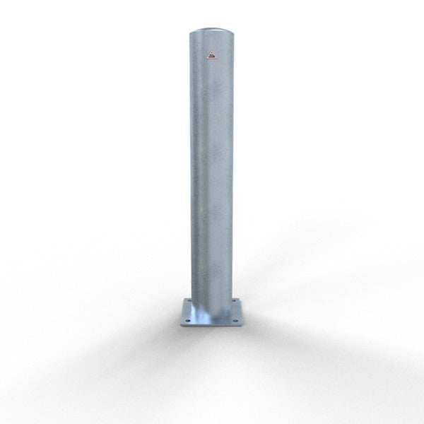Absperrpoller Stahlrohr Ø 152 x 3,2 mm ortsfest für Dübelbefestigung