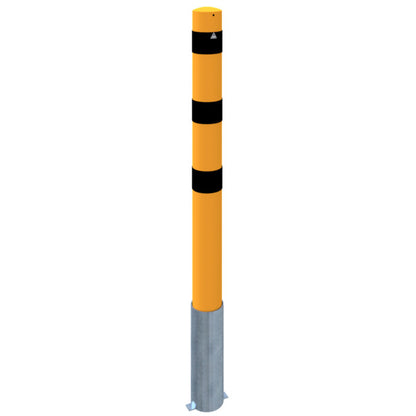Absperrpoller Stahlrohr Ø 152 x 3,2 mm gelb / schwarz