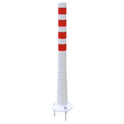 Flexipfosten weiß / rot Ø 80 mm
