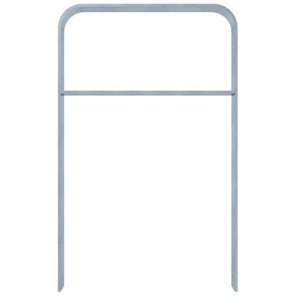 Anlehnbügel aus Flachstahl 80 x 12 mm in gebogener Ausführung