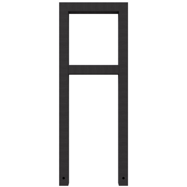 Anlehnbügel aus Stahlrohr Rechteckrohr 60 x 60 mm