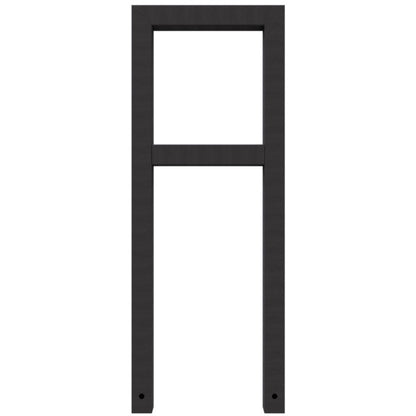 Anlehnbügel aus Stahlrohr Rechteckrohr 60 x 60 mm