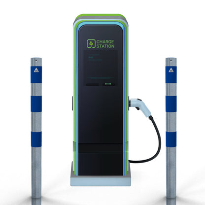 Absperrpfosten als E-Ladesäulenschutz