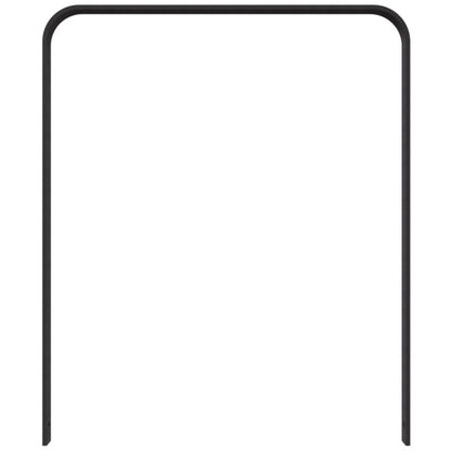 Anlehnbügel aus Flachstahl 50 x 12 mm in gebogener Ausführung