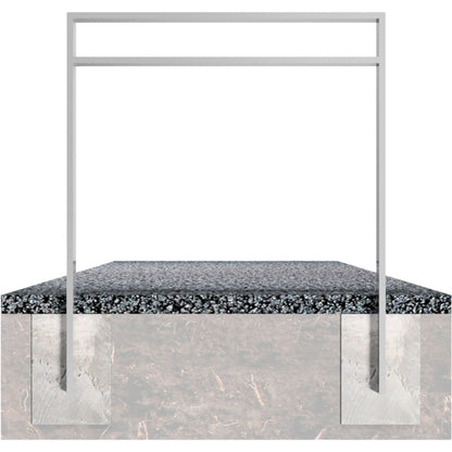 Ahnlehnbügel aus Stahlrohr 80 x 20 mm