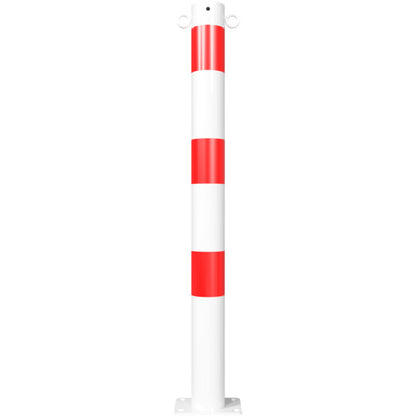 Absperrpfosten Stahlrohr Ø 76 x 2,6 mm ortsfest für Dübelbefestigung
