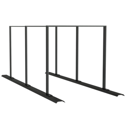 Fahrradanlehnbügel Reihenanlage Stahlrohr 50 x 12 mm