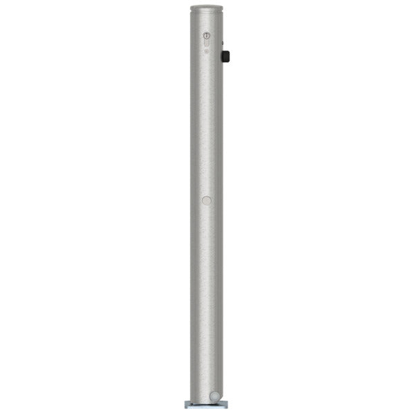 Edelstahlpfosten Ø 76 mm mit Ziernut