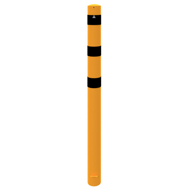 Absperrpoller Stahlrohr Ø 152 x 3,2 mm gelb / schwarz