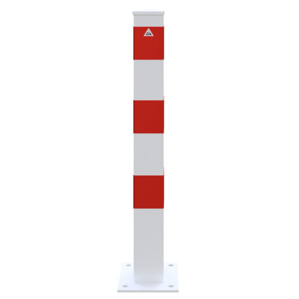 Absperrpfosten Stahlrohr 100 x 100 x 3 mm ortsfest für Dübelbefestigung