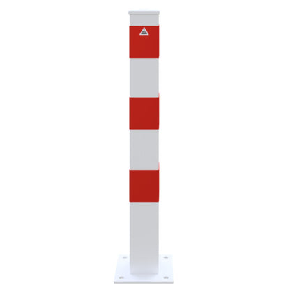 Absperrpfosten Stahlrohr 100 x 100 x 3 mm ortsfest für Dübelbefestigung