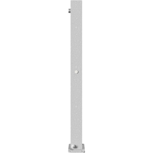 Absperrpfosten 70 x 70 mm umlegbar mit Dreikantverschluss