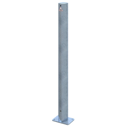 Absperrpfosten Stahlrohr Ø 76 x 2,6 mm ortsfest allseitig bis 30° neigbar